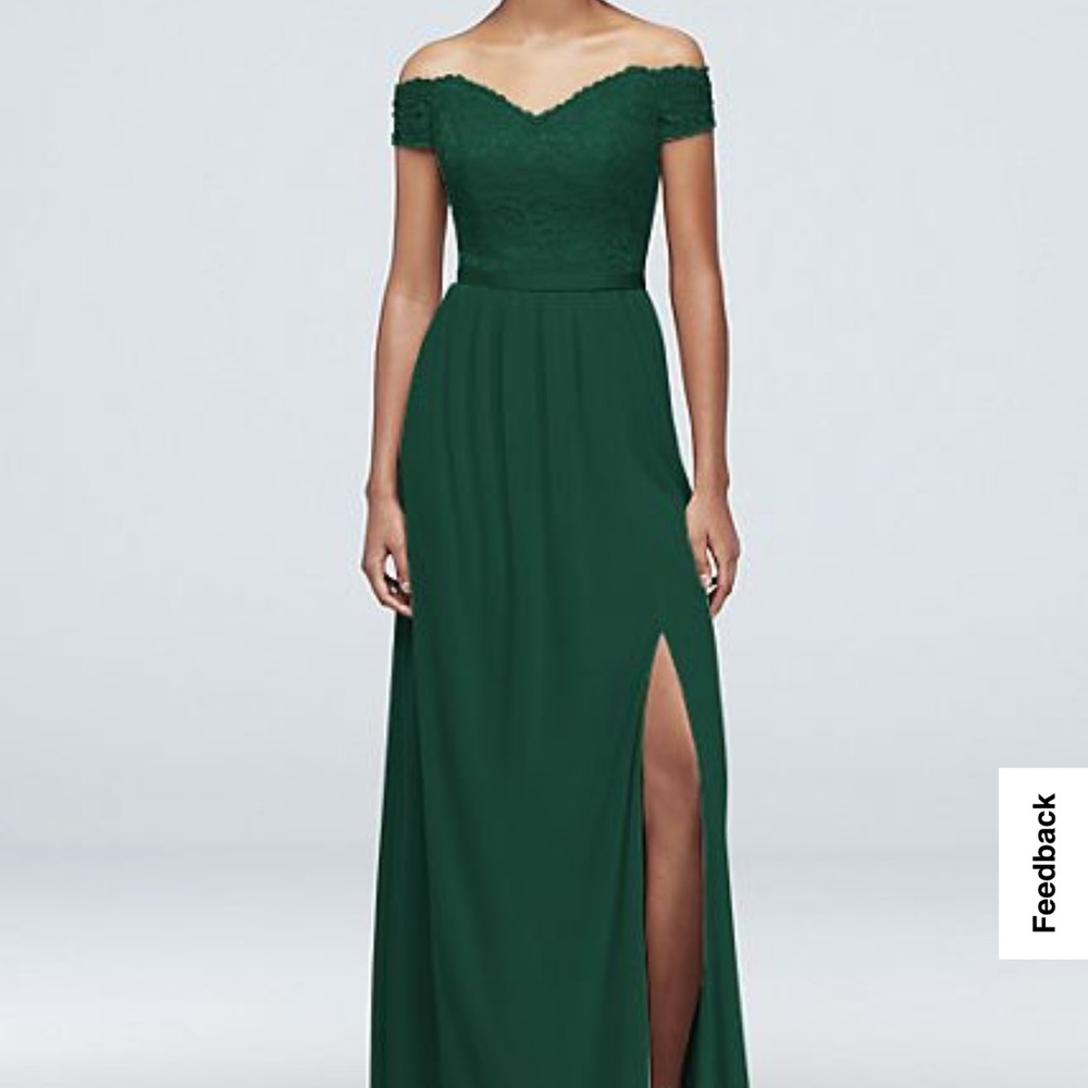 David’s bridal bridesmaid dress juniper color